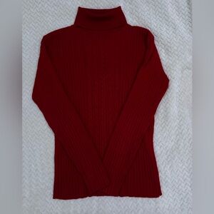 Rory Gilmore Inspired Red Turtleneck / Cable-Knit Women's Sweater
